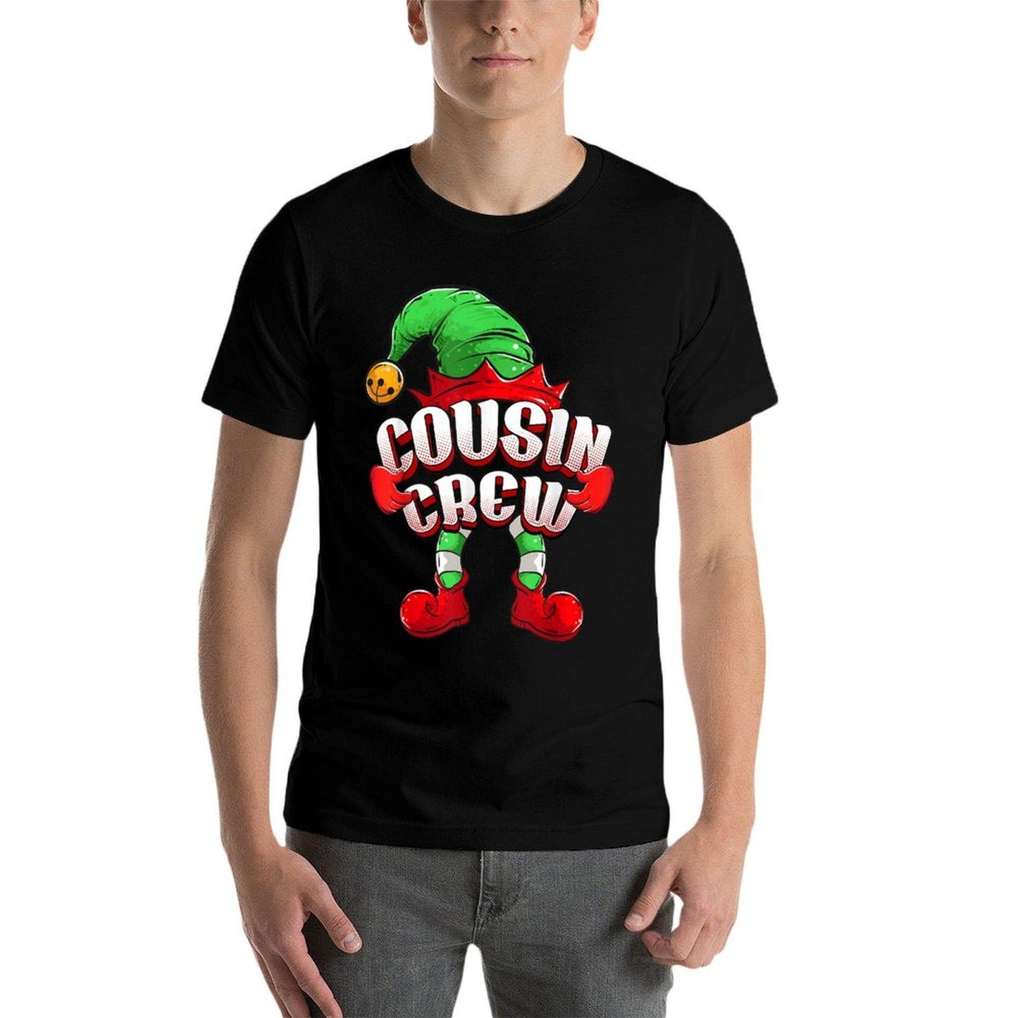 Christmas Cousin Crew Elf Ugly Matching Family  Stretchy T-Shirt
