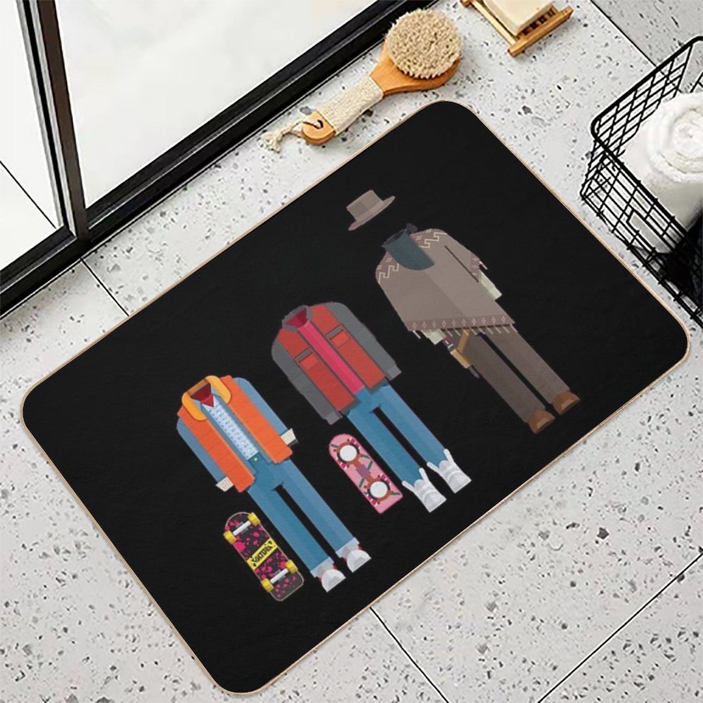 Back to The Future  Easy To Clean Bath Mat