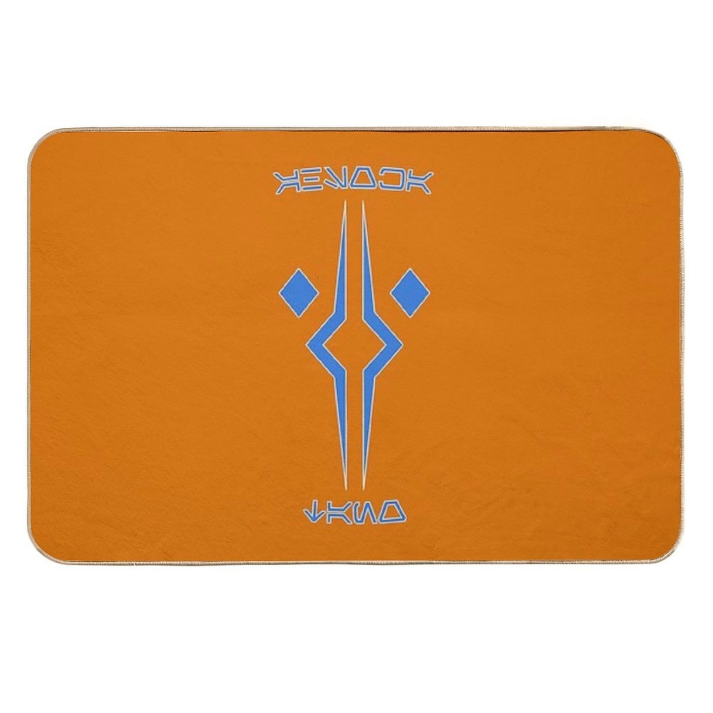Ahsoka Tano Aurabesh Blue Durable Bath Mat