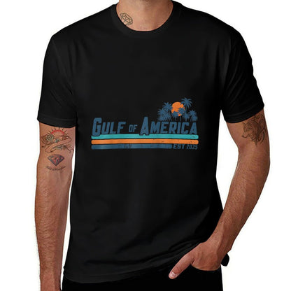 Gulf of US America Shirt Retro Golf of US America Shirt Raglan Baseball Comfortable T-Shirt