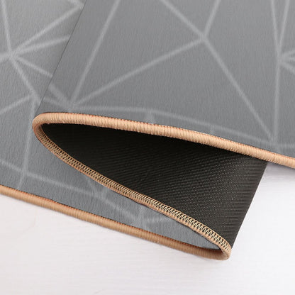 Abstract Ombre White  Slip-Resistant Bath Mat