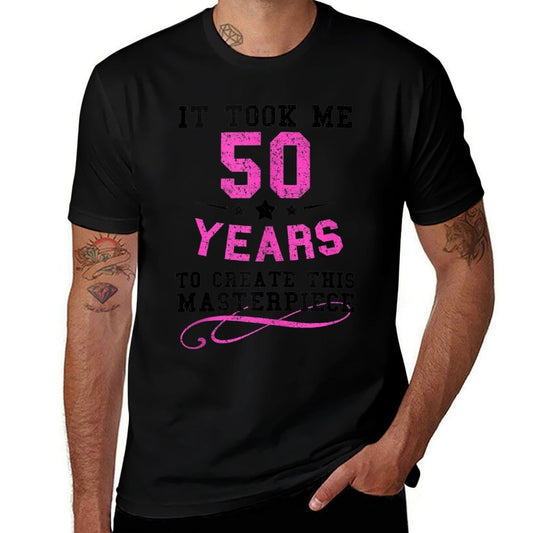 Funny 50th Birthday Gift Idea for Women  Rolled Sleeves T-Shirt