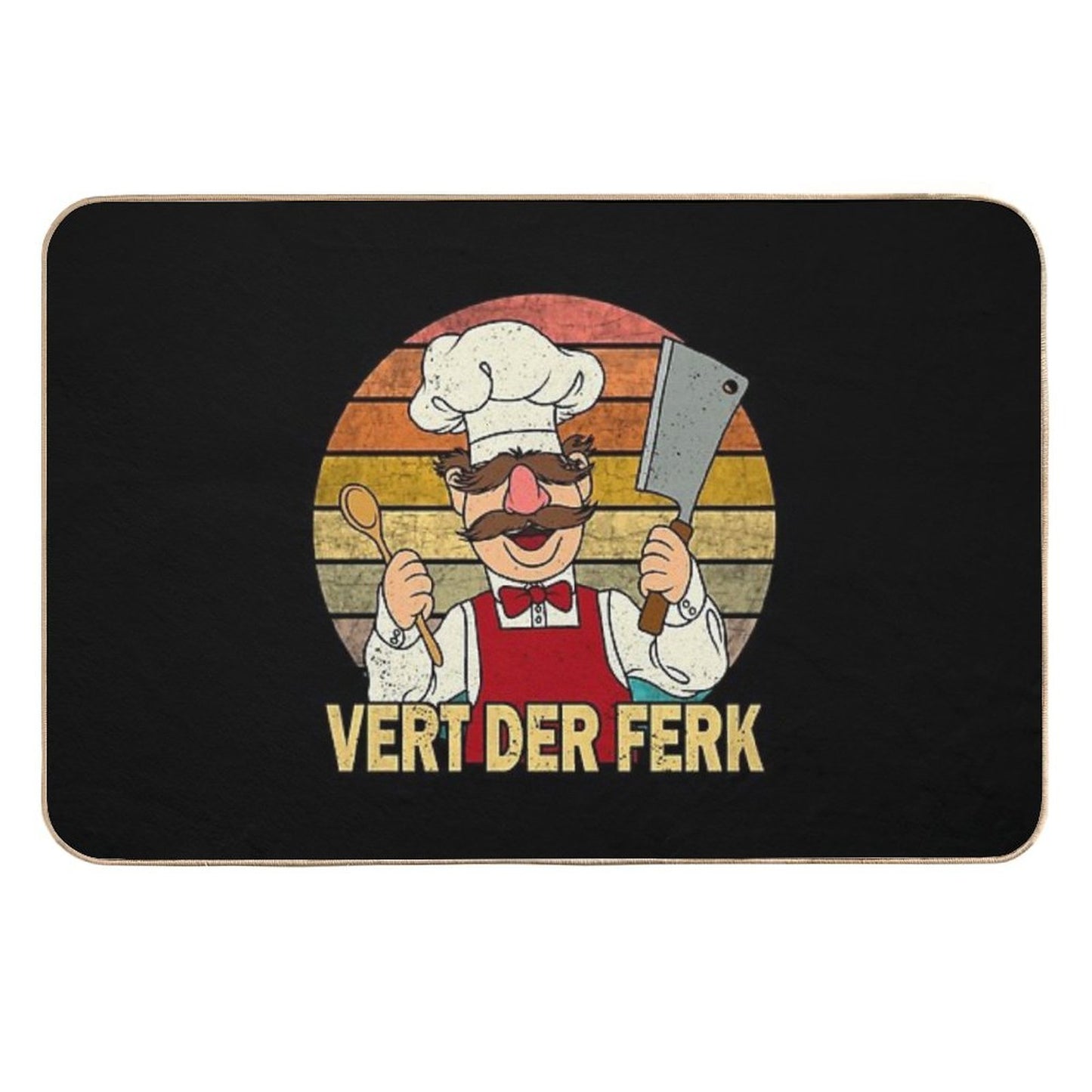 The Muppet Kitchen Swedish Chef  Dirt-Trapping Bath Mat