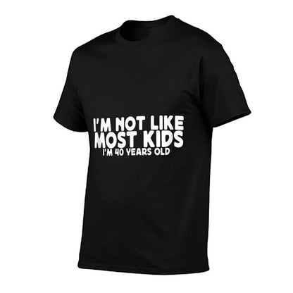 Funny 40th Birthday Gifts Men Women, Im 40 Years Old Bday  Heathered Texture T-Shirt