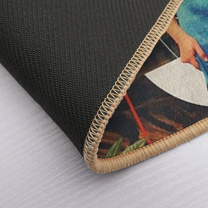 Her Asymmetries  Easy To Clean Bath Mat