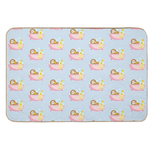 Cute Bubble Bath Sloth  Pet-Safe Bath Mat