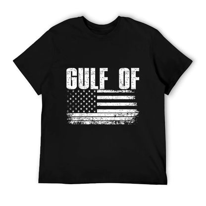 Gulf of United States of America Vintage USA Flag Summer-ready Fabric T-Shirt