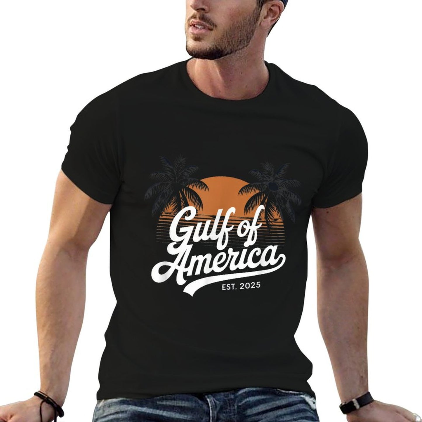 Retro Vintage Women Gulf Of USA America Est 2025 Gulf Mexico Affordable Price T-Shirt