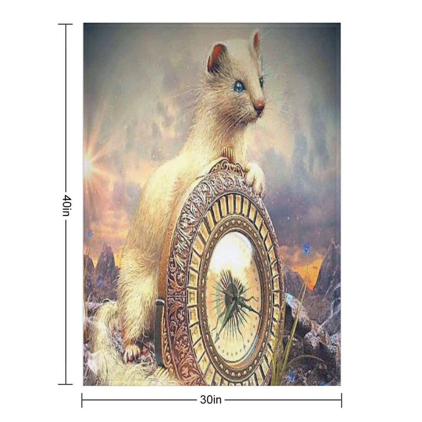 His Dark Materials - Pan & Alethiometer Durable Throw Blanket