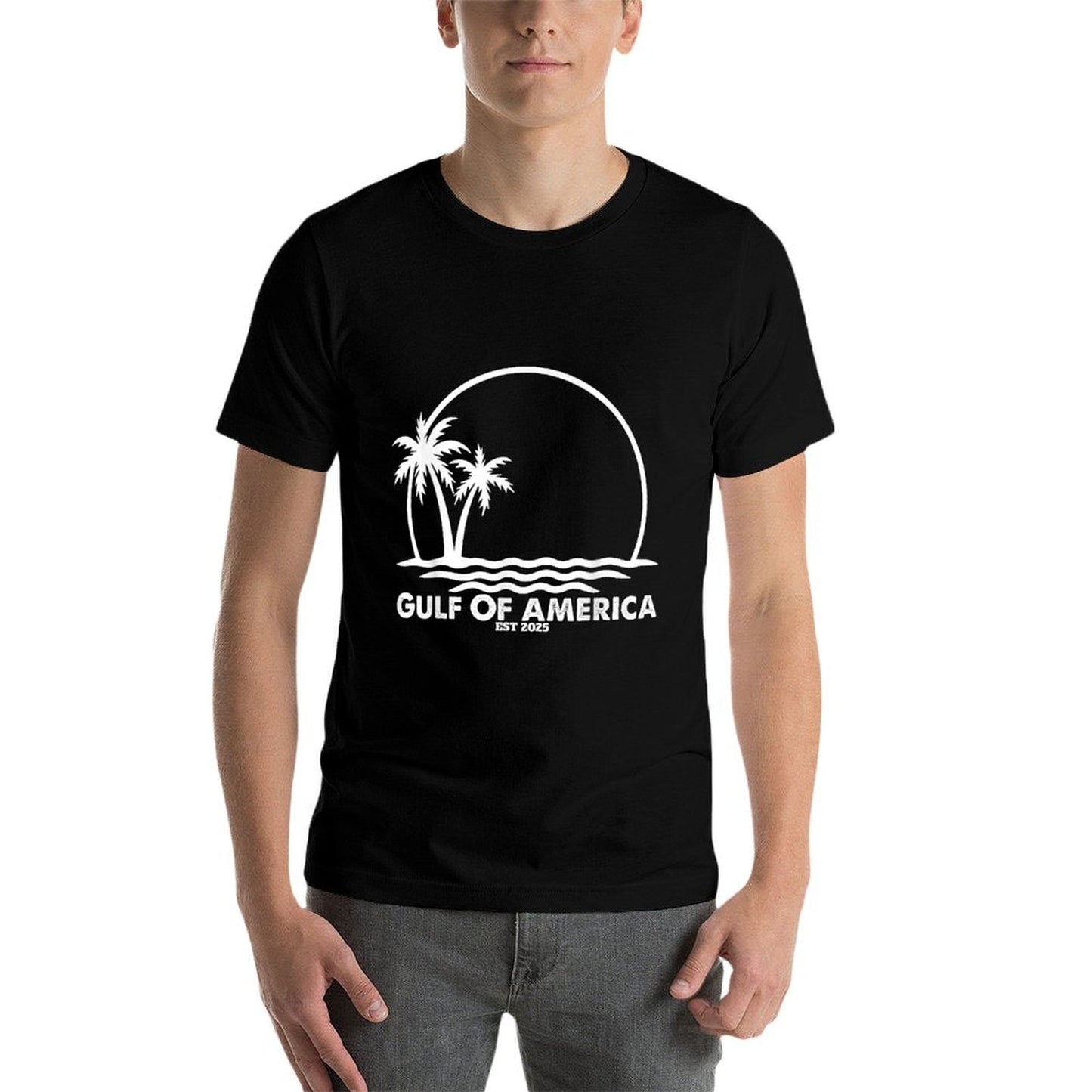 Retro Gulf Of USA America Est 2025 American Flag Classic T-Shirt