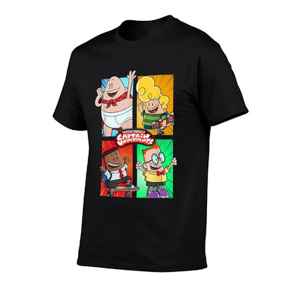 Captain Underpants The First Epic Movie 4 Square Friends  Odor-resistant T-Shirt