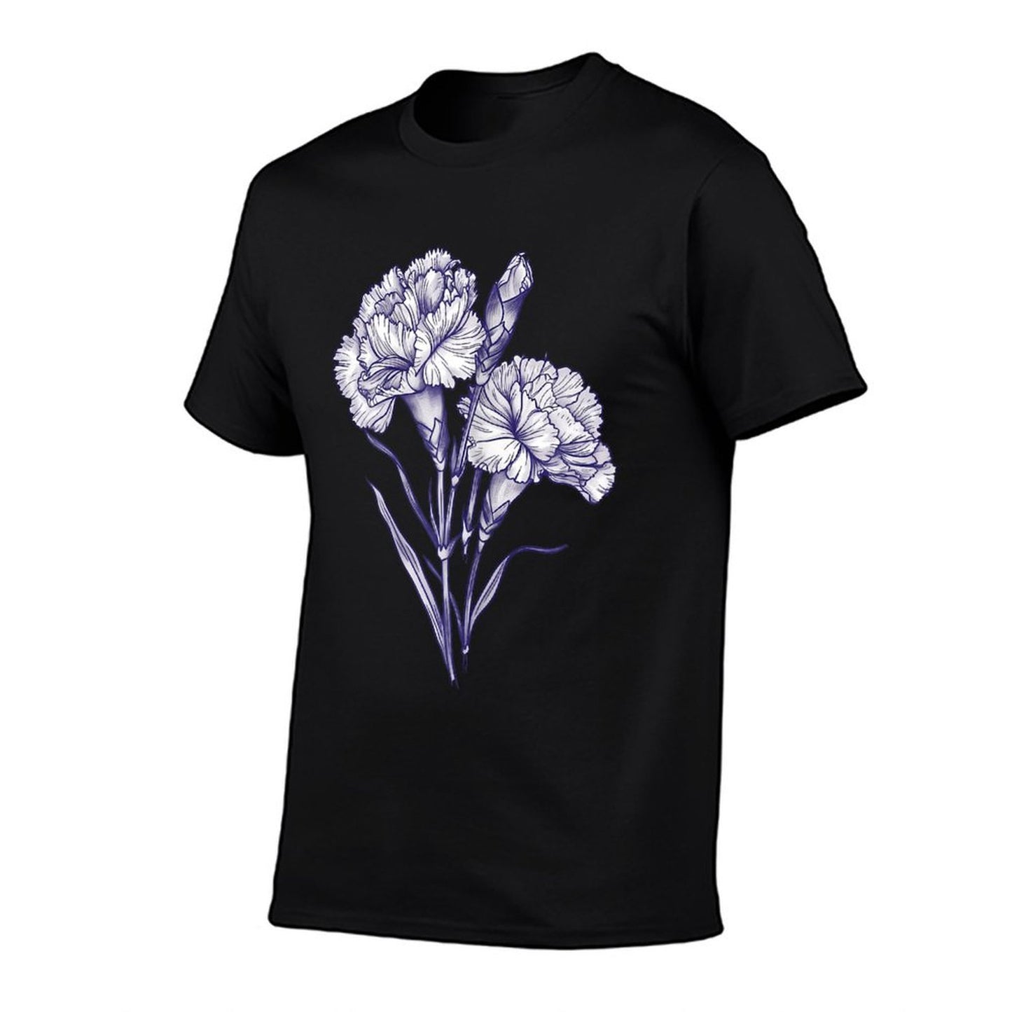 Carnation Flower January Birth Flower Floral Birthday  Graphic-printed T-Shirt