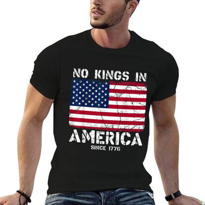Vintage No Kings Since 1776 USA 4th Of July Free  Quick-drying T-Shirt