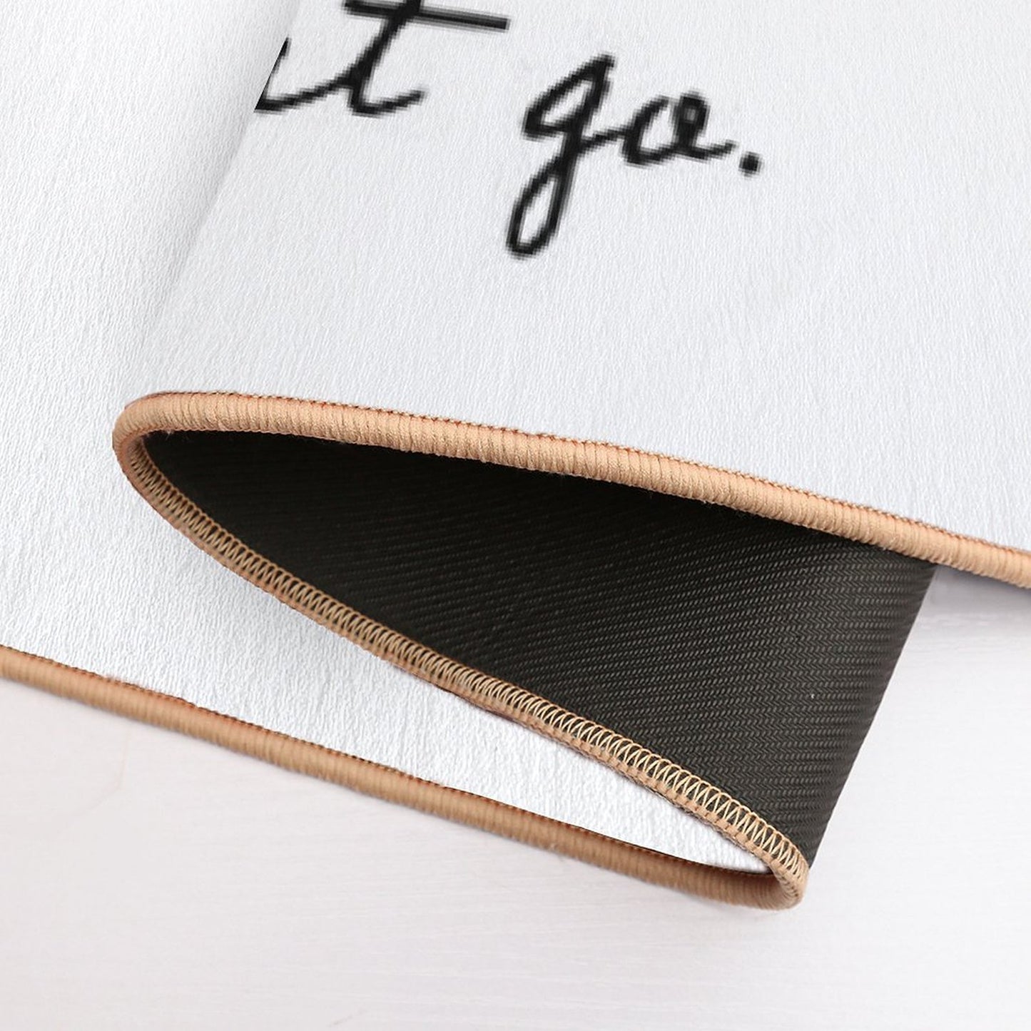 Let That Shit Go. - Buddhism Quote Durable Bath Mat