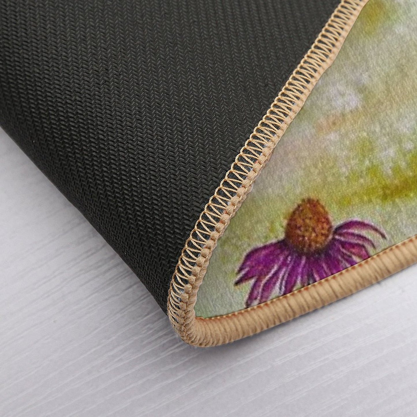 Cute Fox Watercolour in Silent Nature  Eco-Friendly Bath Mat