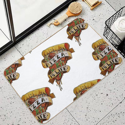 Pizza Is Life  Toxin-Free Bath Mat