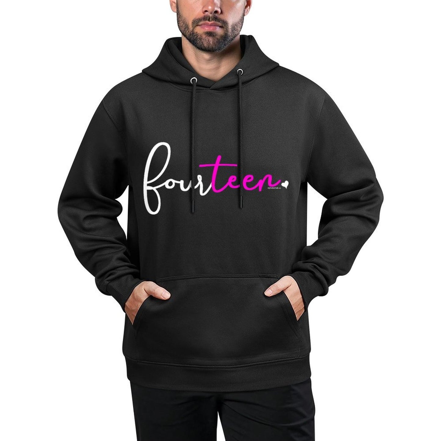 14th Birthday Gifts Fornage Girls Fourteen T Pink All-Day Comfort Hoodie