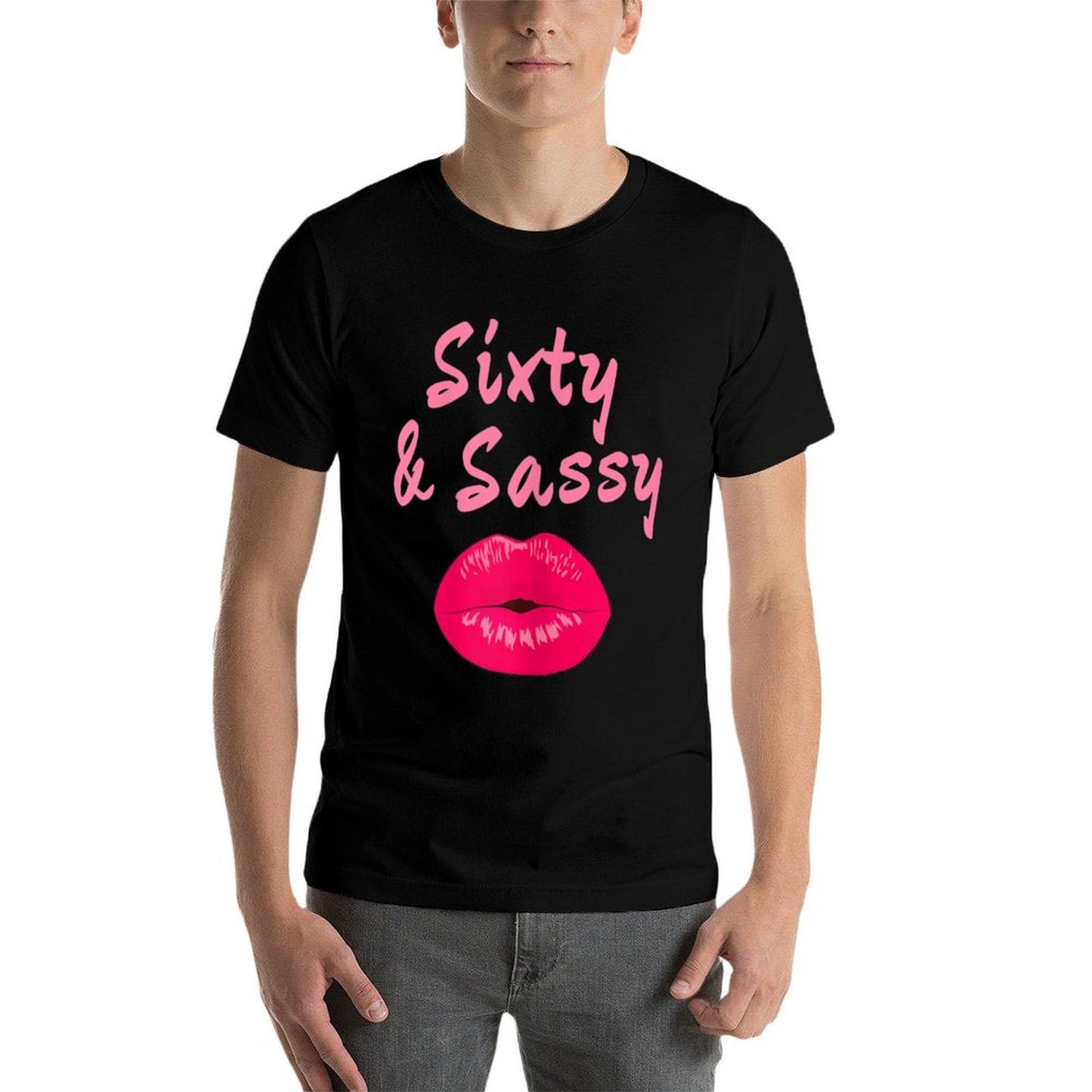 Womens Sixty & Sassy Funny 60th Birthday Gift  Versatile T-Shirt