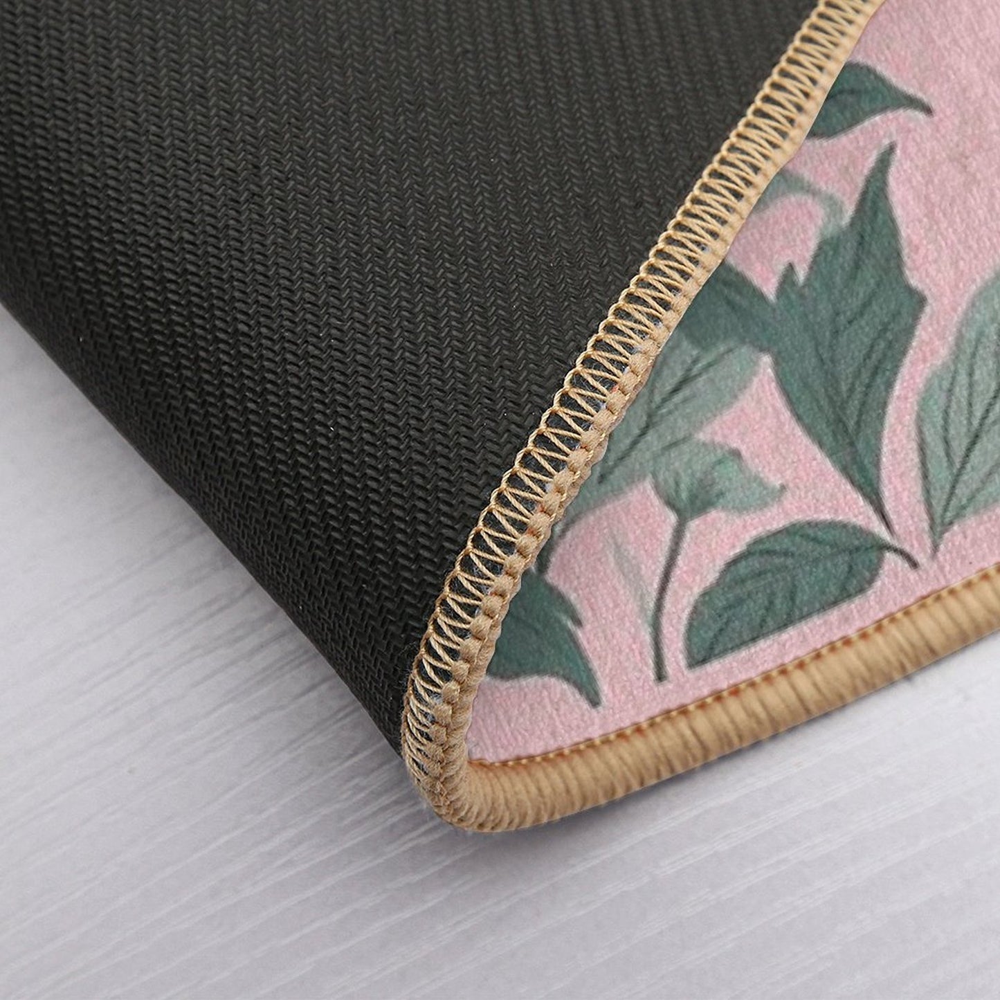 Pink Peony Elegance  Easy Maintenance Bath Mat