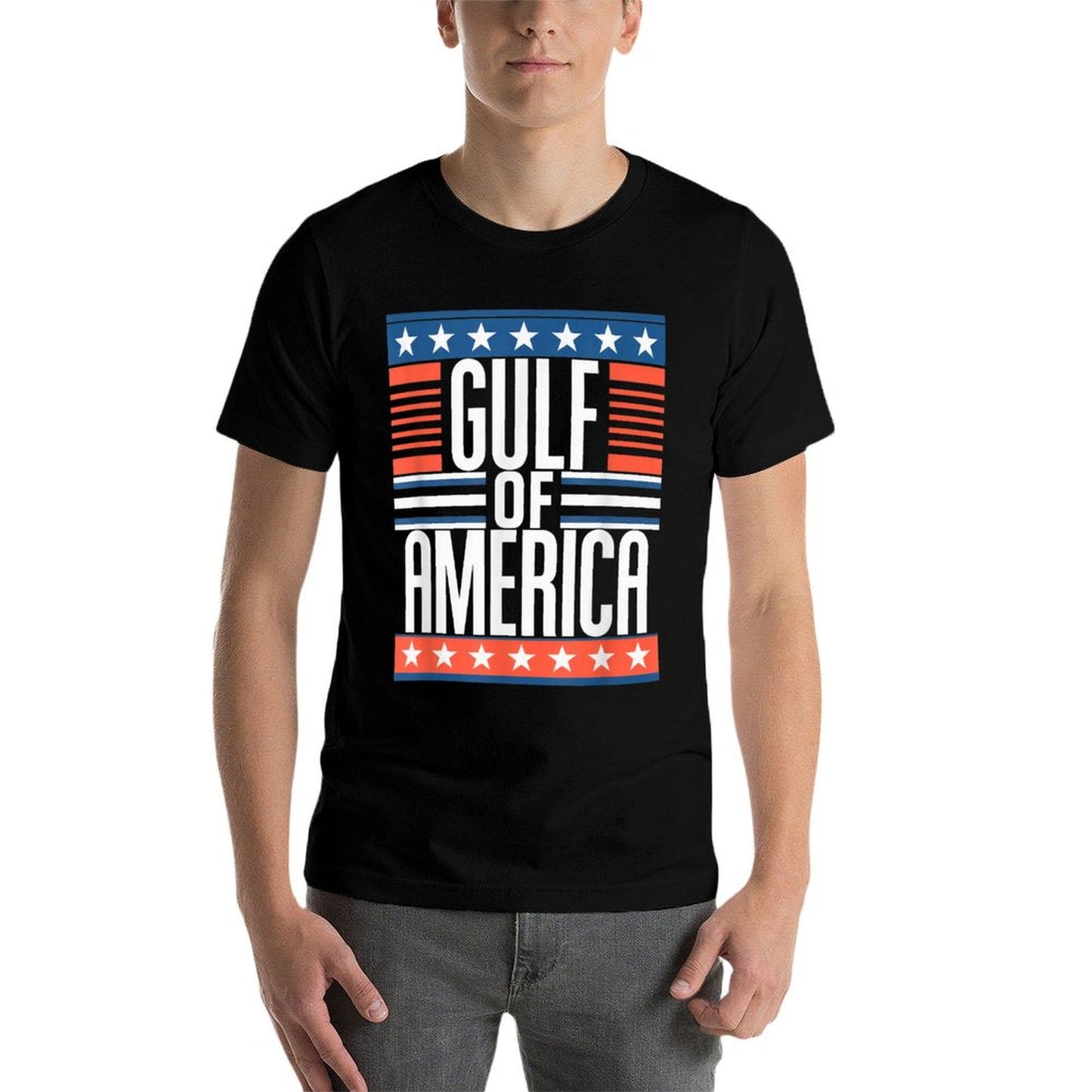 Gulf Of United States Of America Patriotic USA Flag Vintage-inspired T-Shirt