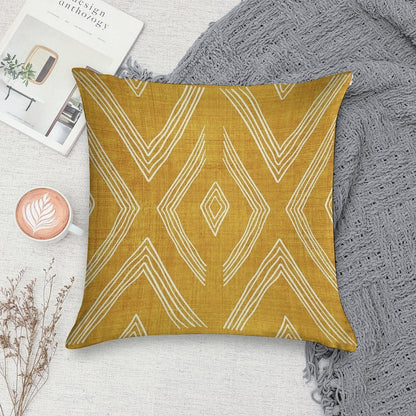 Birch in Gold Soft Ultra-Soft Texture Throw Pillow