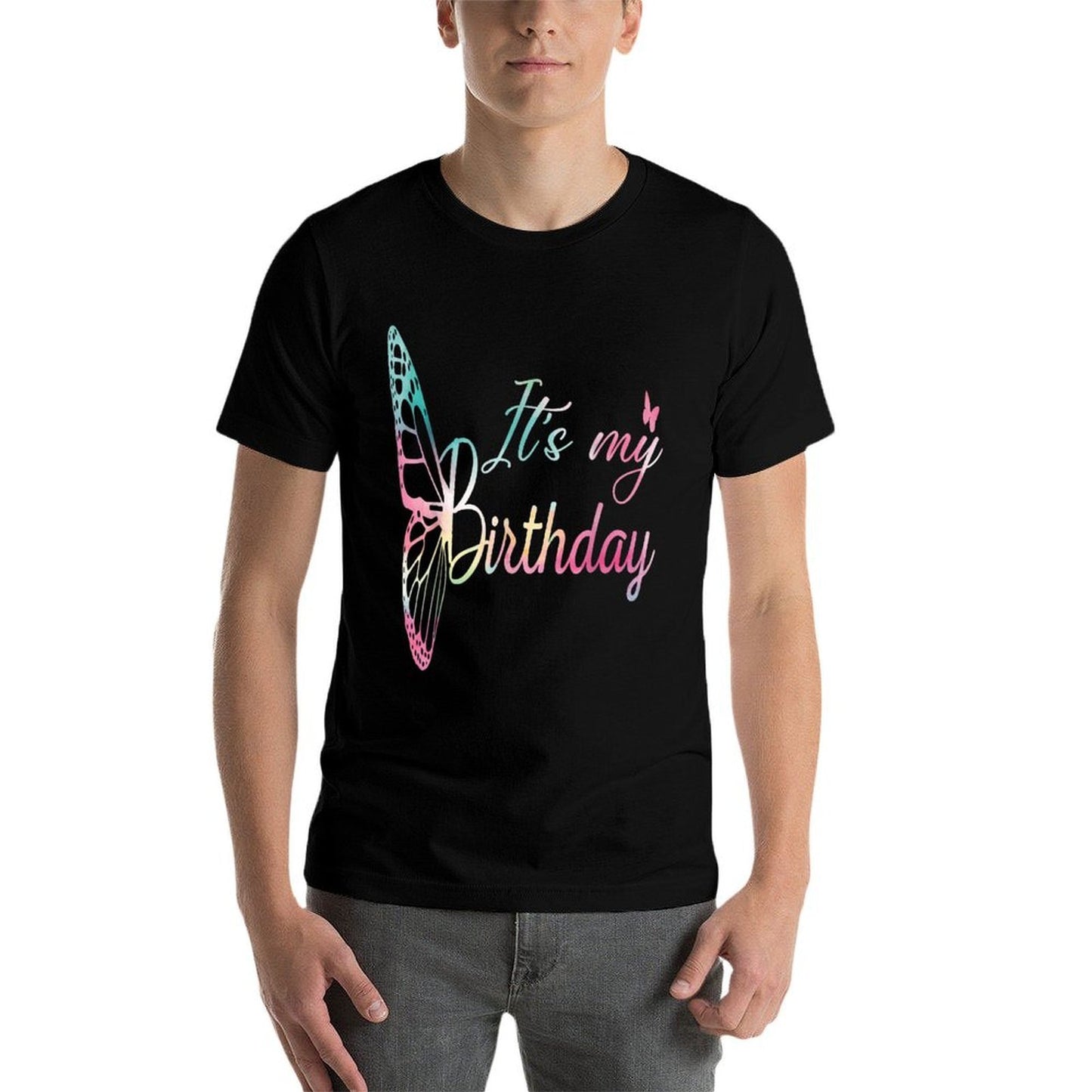 It's My Birthday, Gifts Birthday For Girls Women's Black Butterfly  Classic T-Shirt
