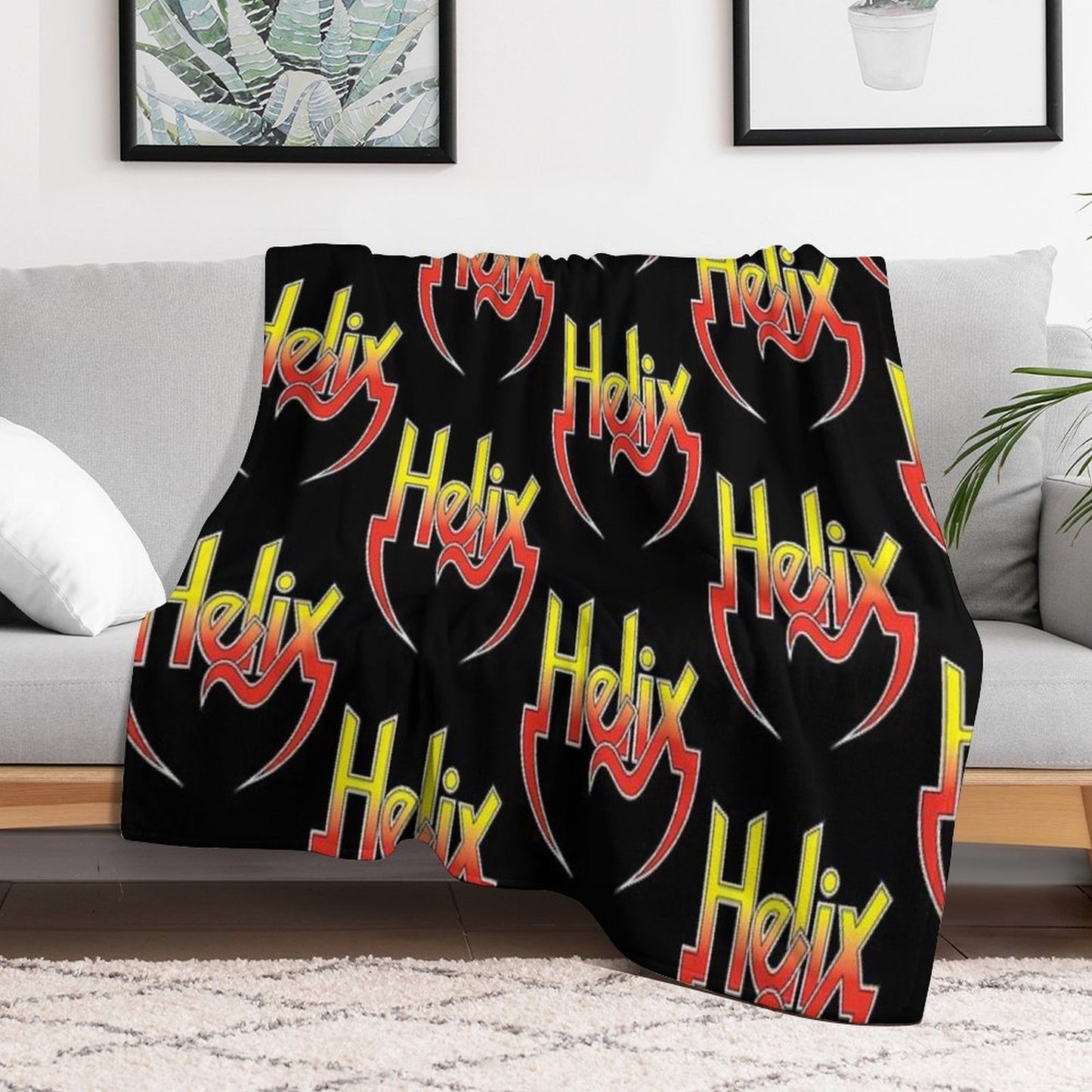 Helix Band Logo Multi-functional Throw Blanket
