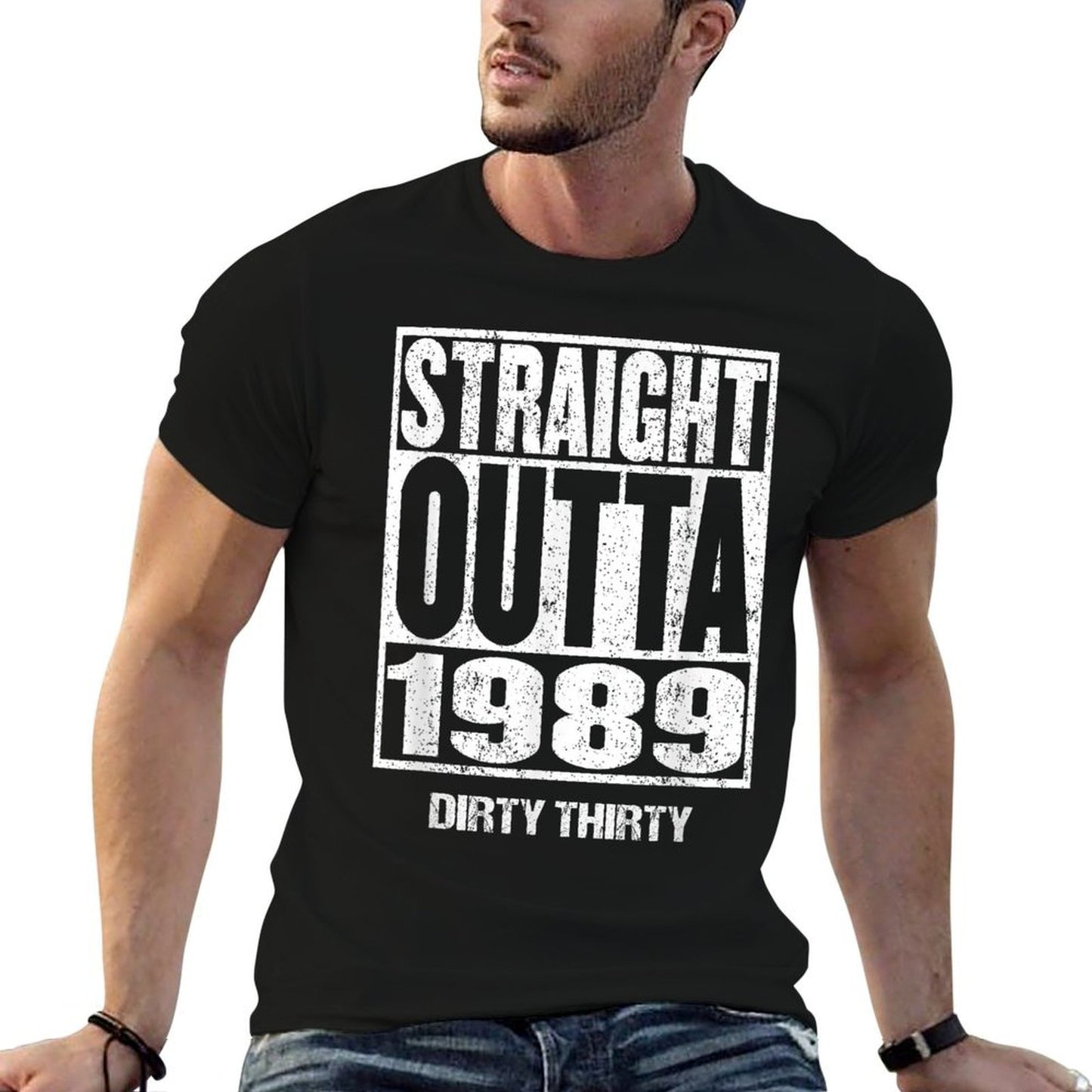 STRAIGHT OUTTA 1989 Dirty Thirty T 30th Birthday  Polyester Blend T-Shirt