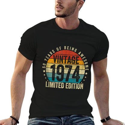 50 Years Old Gifts Vintage 1974 Born In 1974 50th Birthday  Breathable T-Shirt