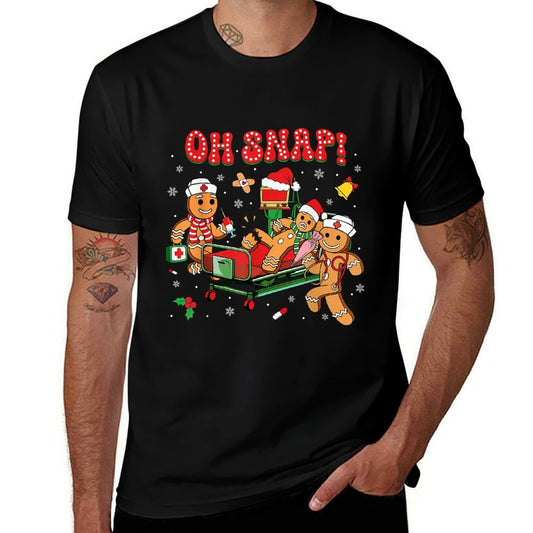Gingerbread Man Cookie Ugly Sweater Oh Snap Christmas Nurse  Breathable T-Shirt