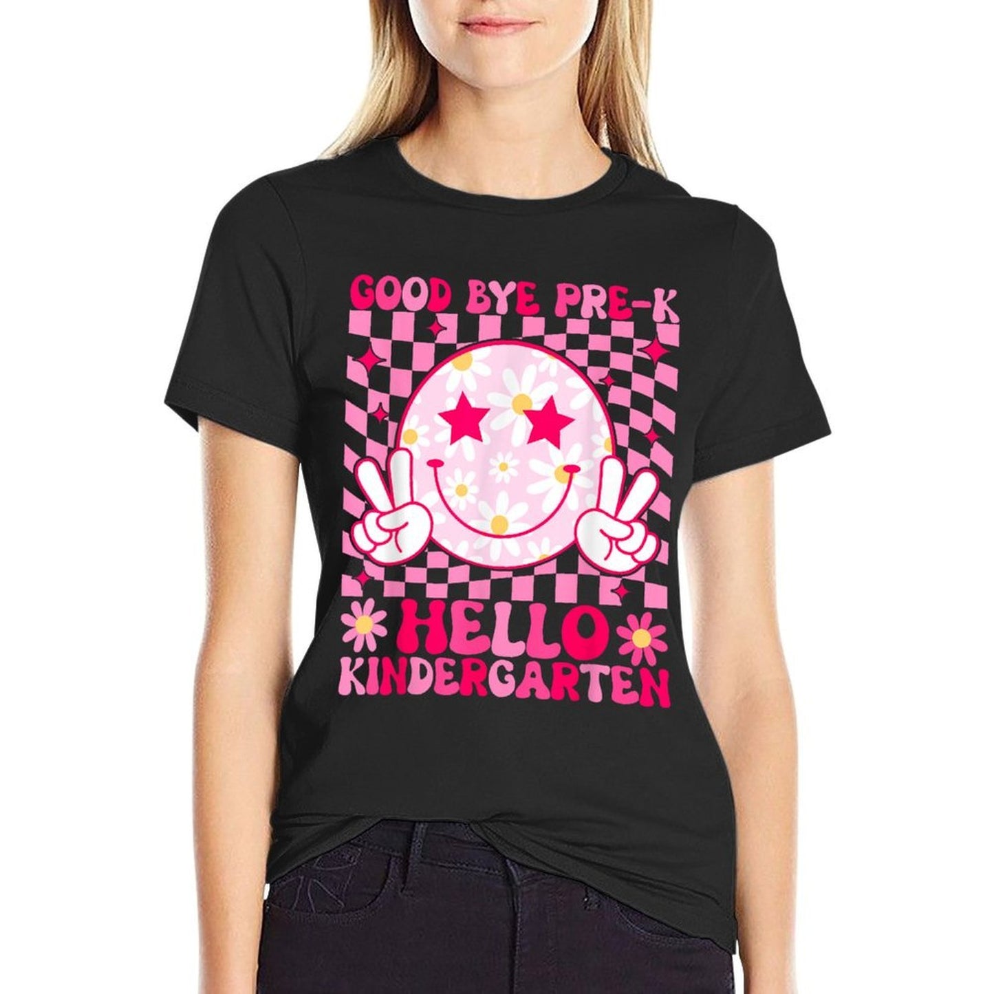 Goodbye PreK Hello Kindergarten Last Day of Pre K Graduation  Tagless Design T-Shirt