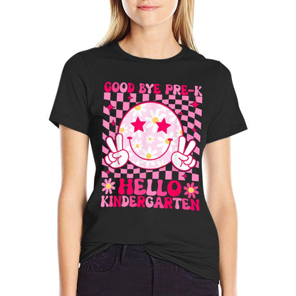 Goodbye PreK Hello Kindergarten Last Day of Pre K Graduation  Tagless Design T-Shirt