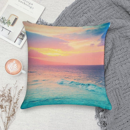 Hookipa Surf Sunset Soft Warmth Comfort Throw Pillow