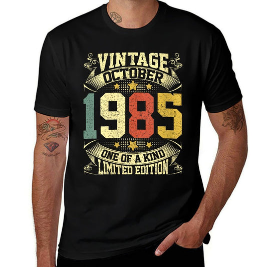 Womens 40 Year Old Gift Vintage Made In October 1985 40th Birthday  Slim-fit Cut T-Shirt