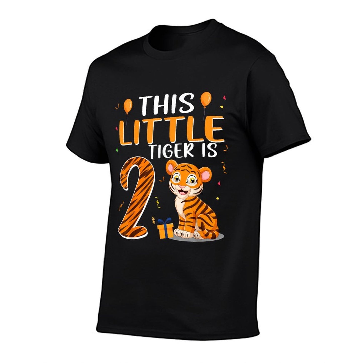 This Little Tiger Is 2 Birthday Party 2 Year Old  Easy-care T-Shirt