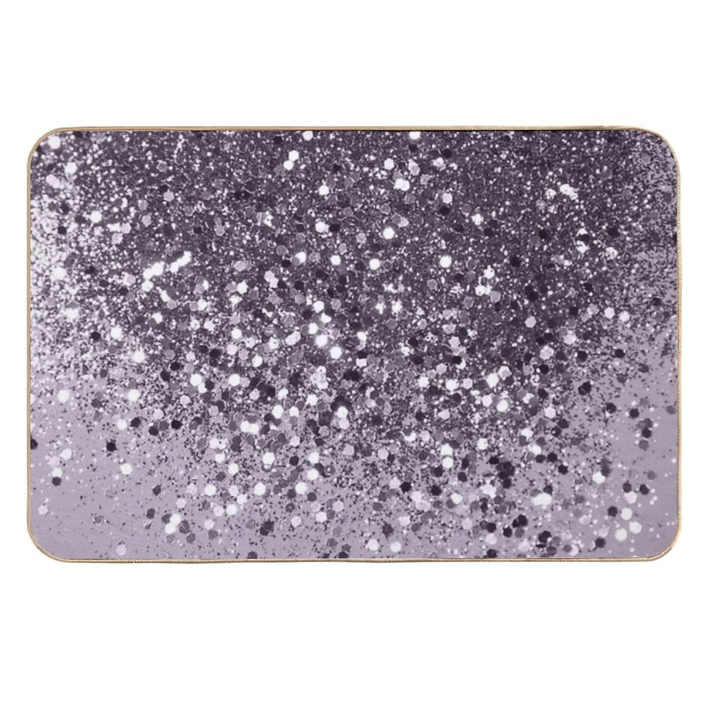 Lavender Lady Glam #2 (Photo of Glitter Only - Not Reflective)  Repositionable Bath Mat
