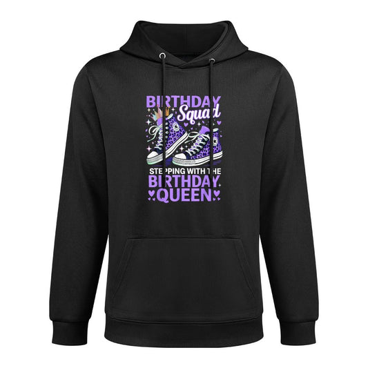 Birthday Squad Stepping With The Birthday Queen All-Day Comfort Hoodie