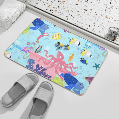 Salt Water Bath Time  High-Traffic Bath Mat