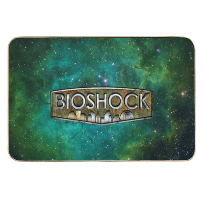 BIOSHOCK X Emerald Green Galaxy  Easy Maintenance Bath Mat