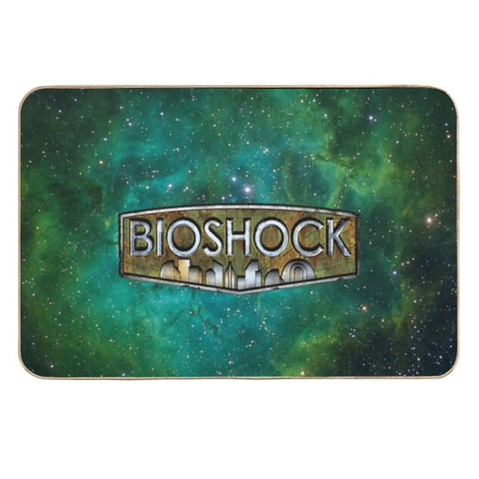 BIOSHOCK X Emerald Green Galaxy  Easy Maintenance Bath Mat