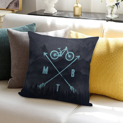 Downhill MTB Soft Reinforced Edging Throw Pillow