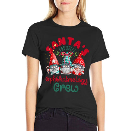 Santas Favorite Ophthalmology Crew Eye Doctor Christmas  Lightweight T-Shirt
