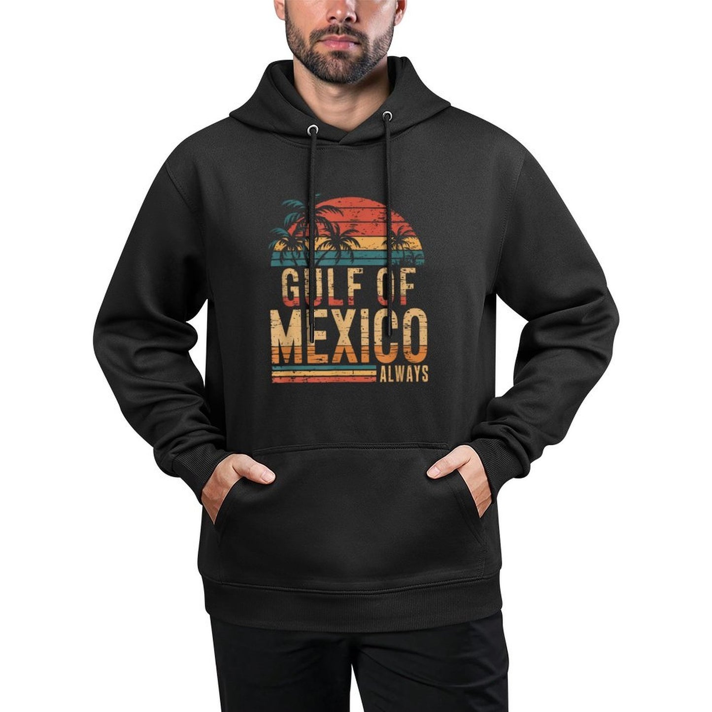 Gulf of Mexico Always Retro Vintage Gulf of Mexico Moisture-Wicking Hoodie
