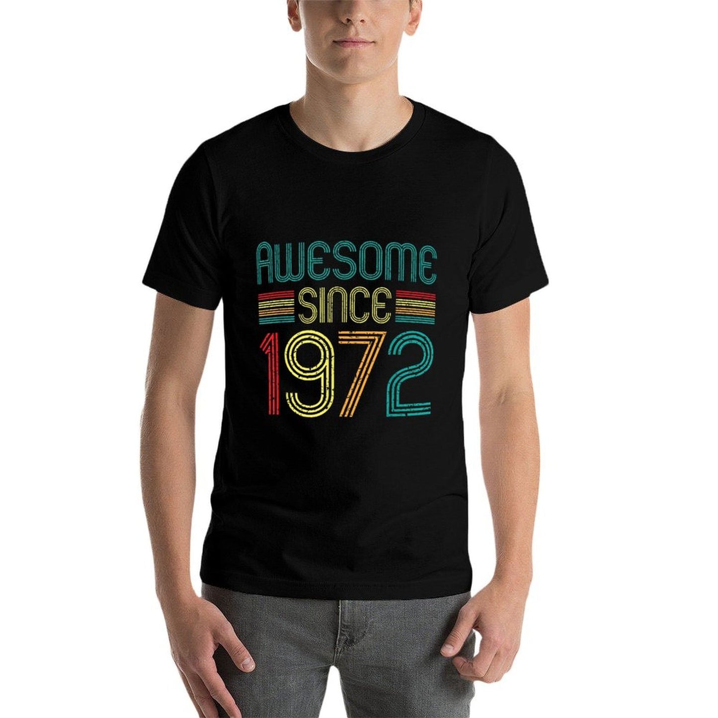 Awesome Since 1972 Retro 50 Years Old Vintage 50th Birthday  Eco-friendly Material T-Shirt