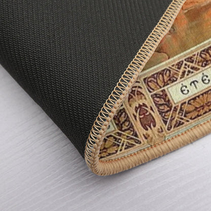 Alphonse Mucha Four Seasons Art Nouveau  Odorless Bath Mat