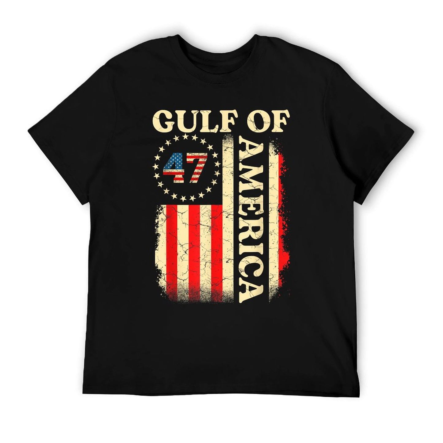 Gulf Of USA America Shirt Gulf Of USA Flag America Men Women Fade-proof Color T-Shirt