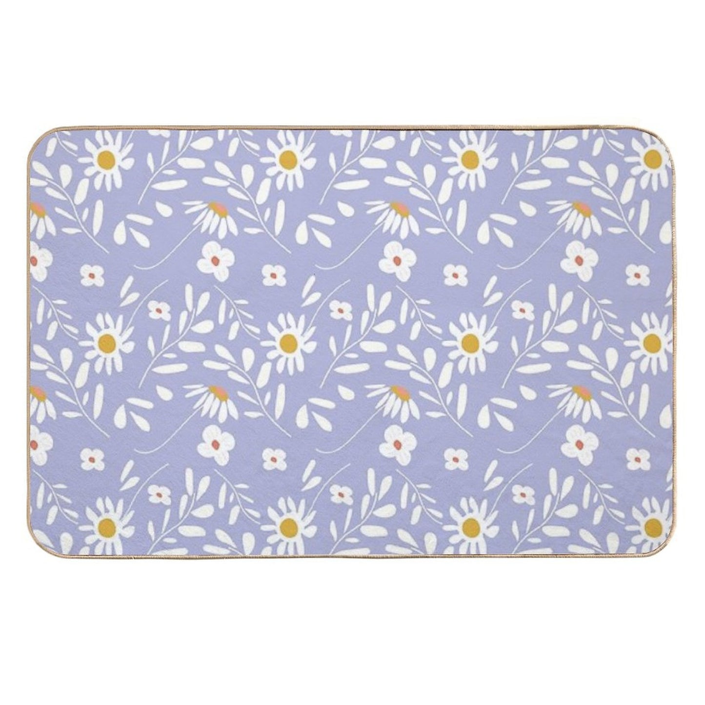 Moroccan Floral  Fade-Resistant Bath Mat