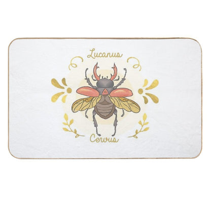 Lucanus Cervus  Non-Slip Bath Mat