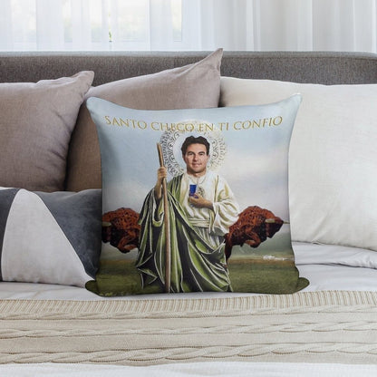 San Checo of The Tyres Soft Hidden Zipper Throw Pillow