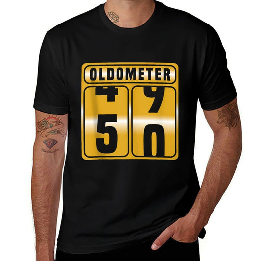 50th Birthday Funny Gift Men Women Apparel Item  Ribbed Collar T-Shirt